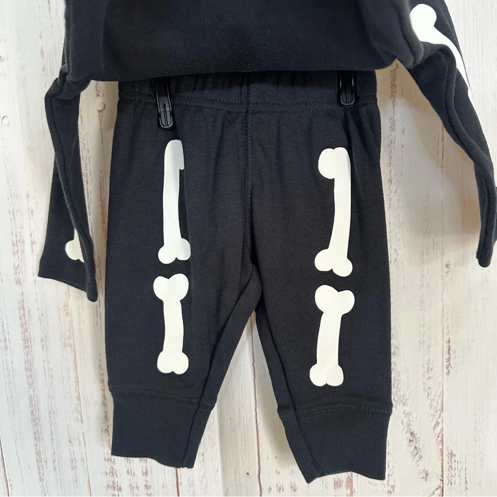 Carters Child Of Mine kids Boo skeleton bones  2 piece set